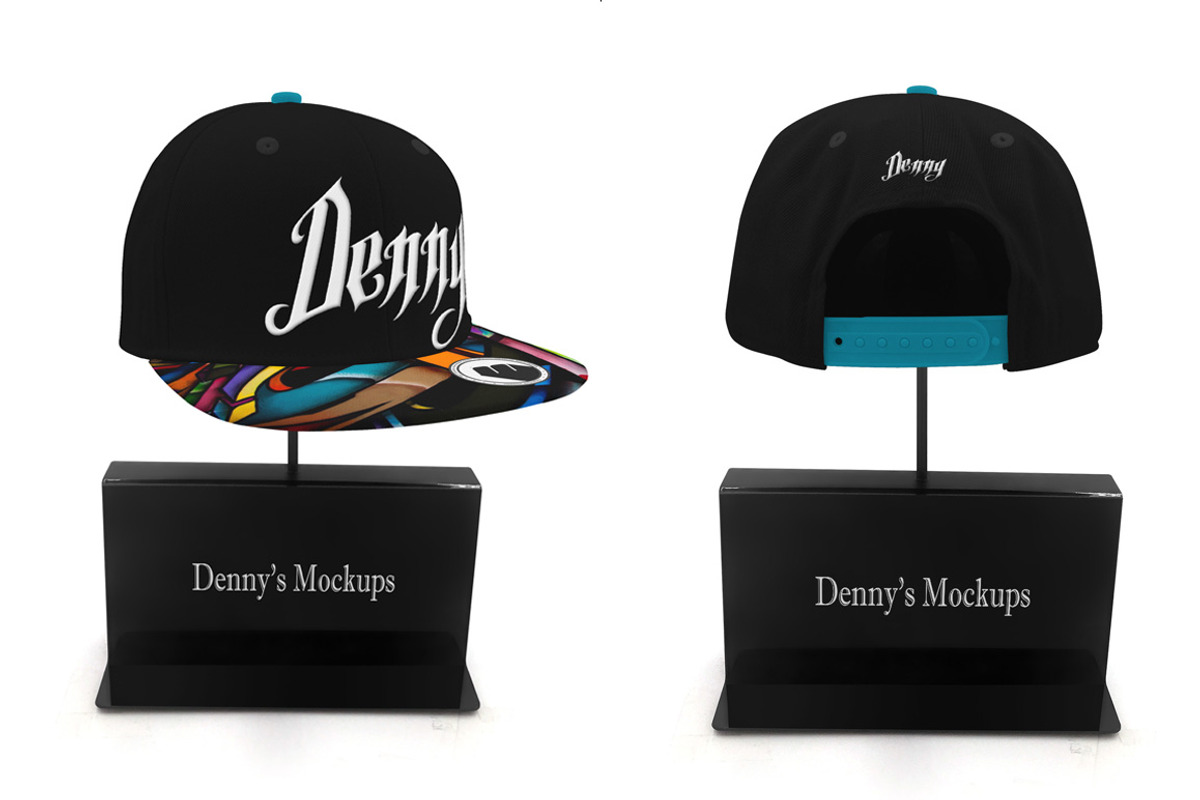 Snapback Cap Mockup, a Product Mockup by Denny's Mock-ups (Photo 9 of 12)