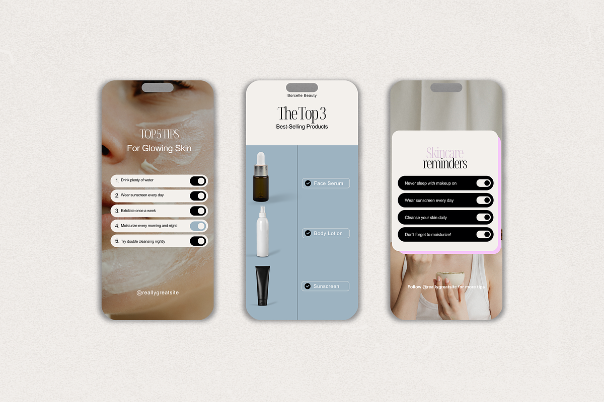 Skincare Coach Instagram Template 01, a Social Media Template by My Template Studio (Photo 13 of 23)