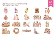 Watercolor Perfume Clipart, a Decorative Illustration by BerryPieArt (Thumbnail 2 of 4)