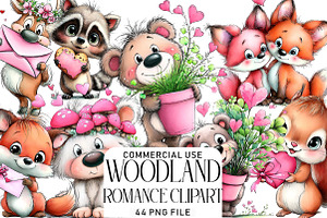 Woodland Romance Clipart, an Illustration by Daily.Designs