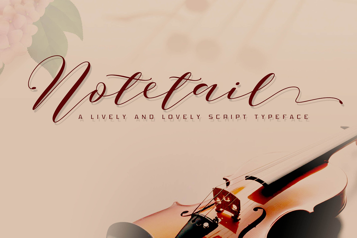 Notetail Script Typeface