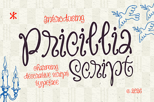 Pricilia – A Whimsical Handdrawn