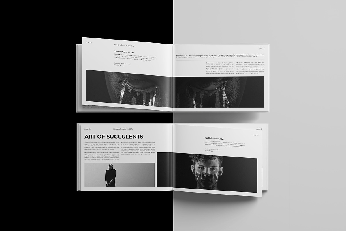 Magazine Template Landscape, a Magazine Template by DesignCrest (Photo 11 of 14)