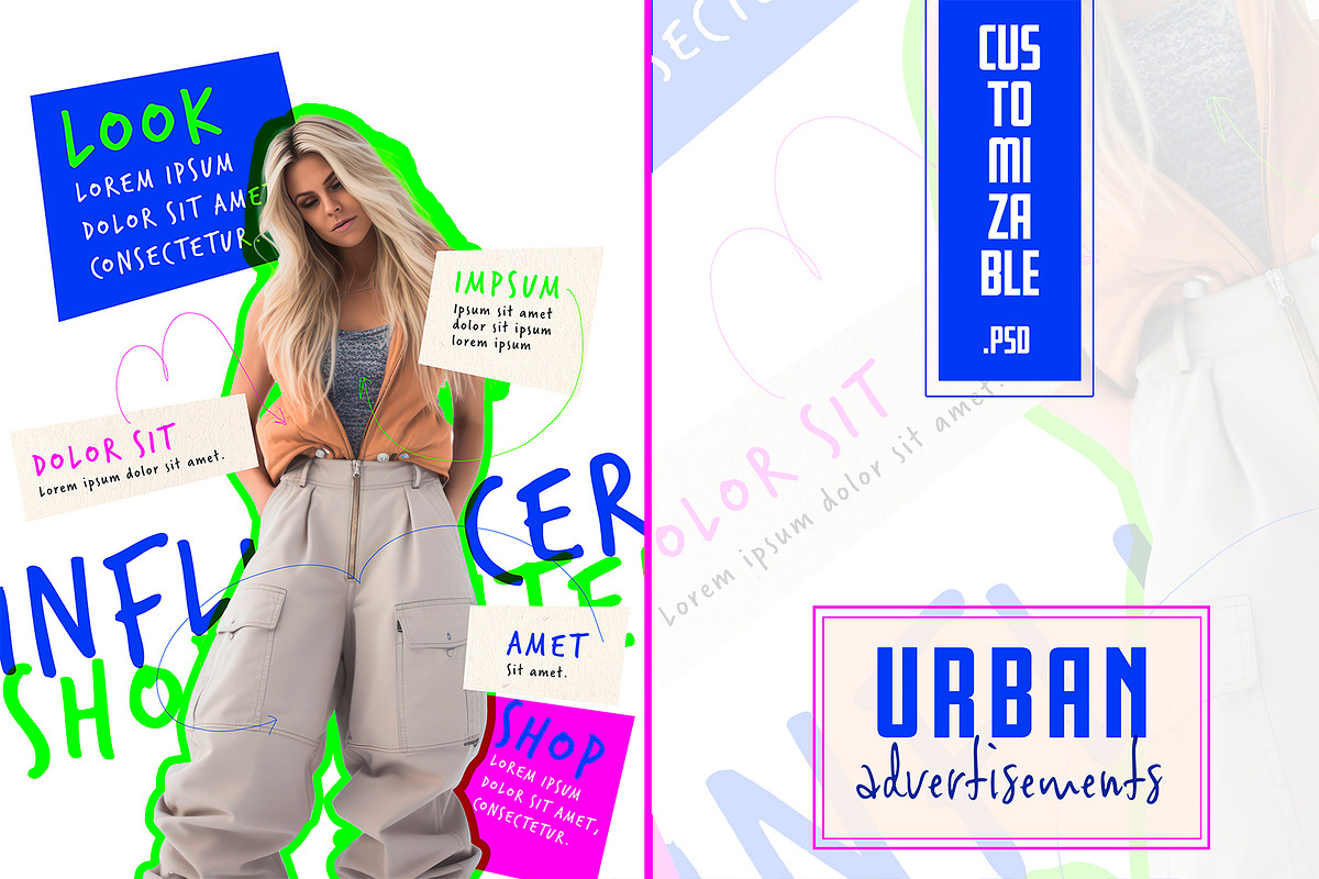 Advertisement Clothing Urban Poster, a Poster Template by McLittle Stock (Photo 1 of 3)