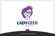 Lady Geek Logo Template, a Branding & Logo Template by LOGOMAGINE (Thumbnail 6 of 16)