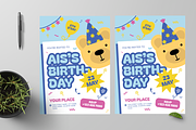 Colorful Kids Birthday Invitation, a Flyer Template by Annora Studio (Thumbnail 2 of 6)