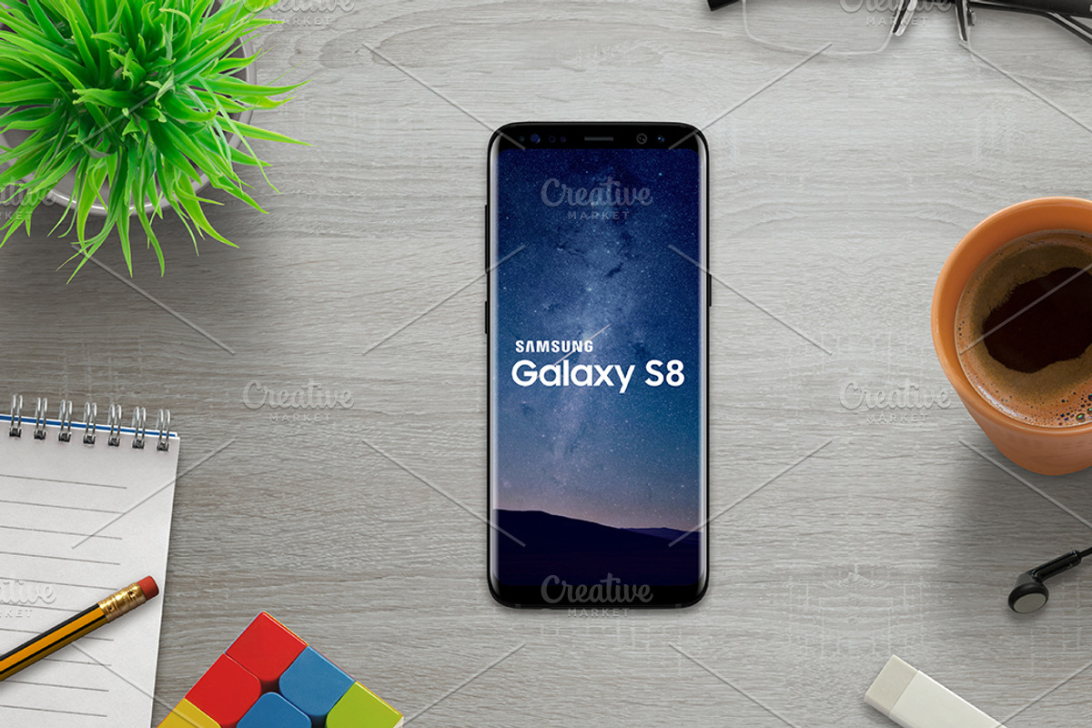 Samsung Galaxy S8 mockup, an Android Mockup by RSplaneta (Photo 6 of 7)