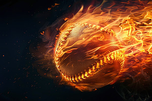 Baseball on Fire, a Sports & Recreation Photo by Ales Munt