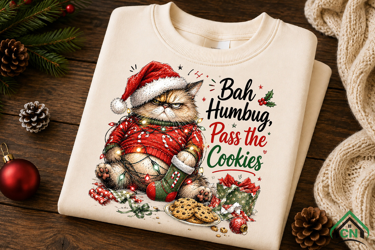 Grumpy Cat’s Bah Humbug Christmas, a Seasonal Illustration by Craft Nest (Photo 6 of 6)