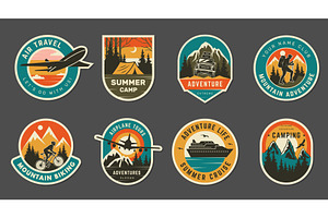 Travel Badges. Worldwide Outdoor