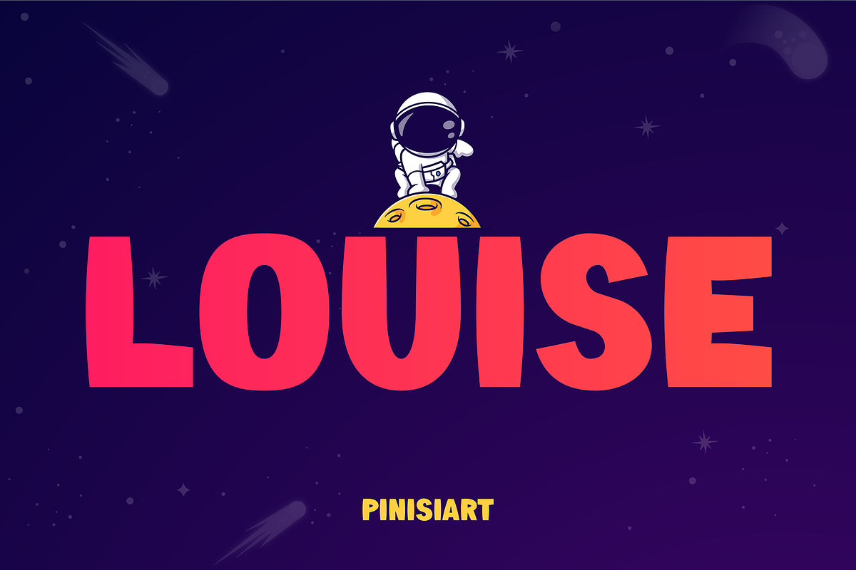 LOUISE, a Font by Pinisi ART (Photo 1 of 10)