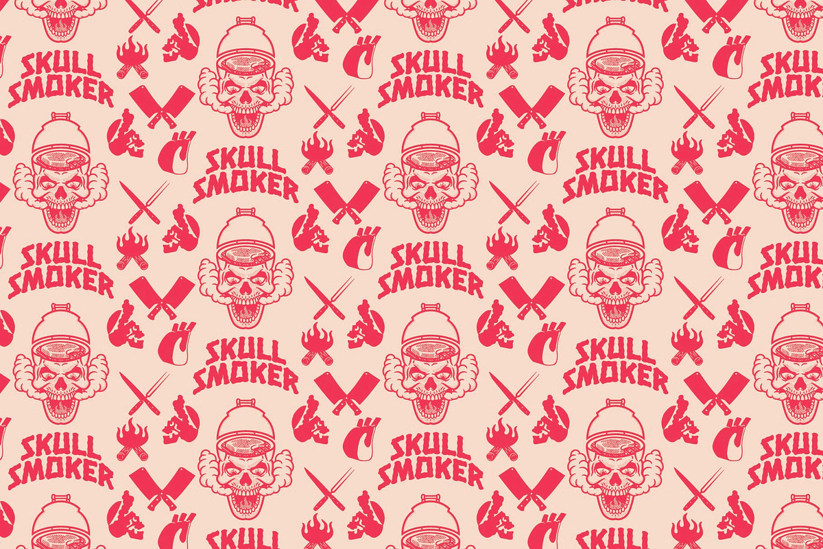 Skull Smoker Logo Template, a Branding & Logo Template by Kreasi Malam (Photo 7 of 11)