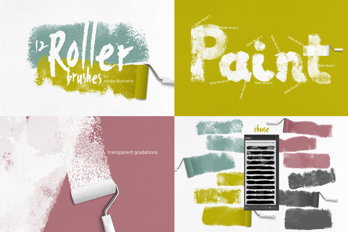 90 Watercolor Brushes BUNDLE preview 3