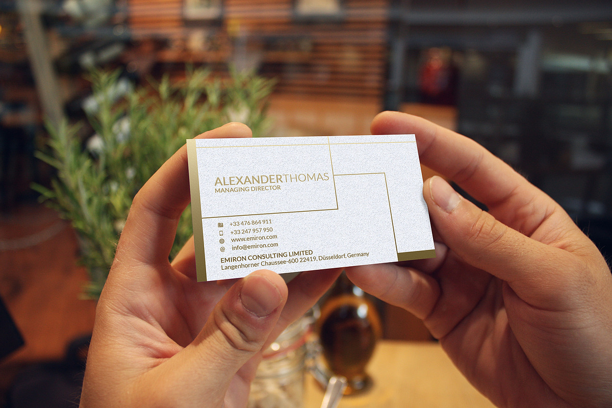 Luxury Gold Business Card, a Business Card Template by Marvel (Photo 4 of 5)