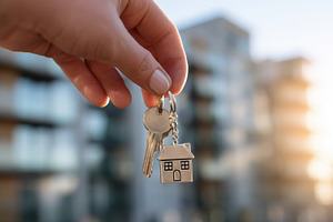 Keys to a new home in the evening, a Photo by Beautiful things