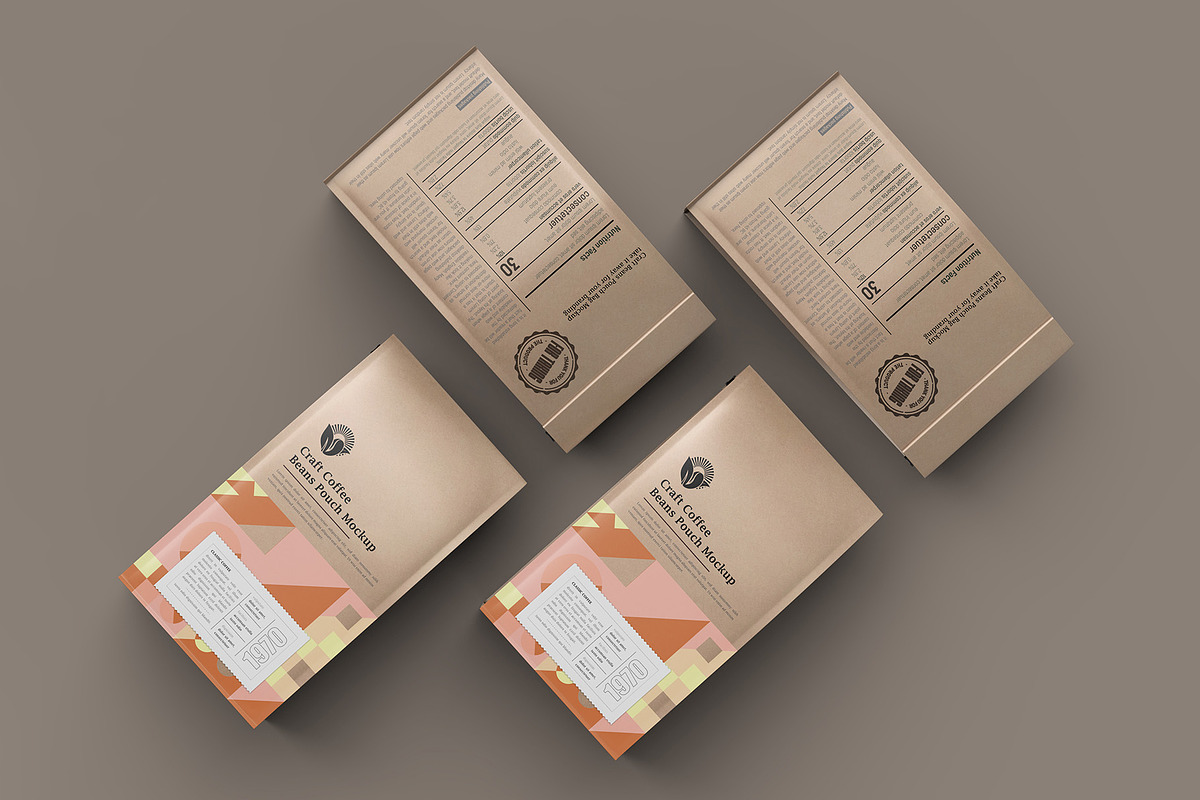 Food or Coffee Pouch Bag Mockup, a Cups & Container Mockup by Ram Studio LLC (Photo 16 of 23)