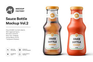Sauce Bottle Mockup Vol.2