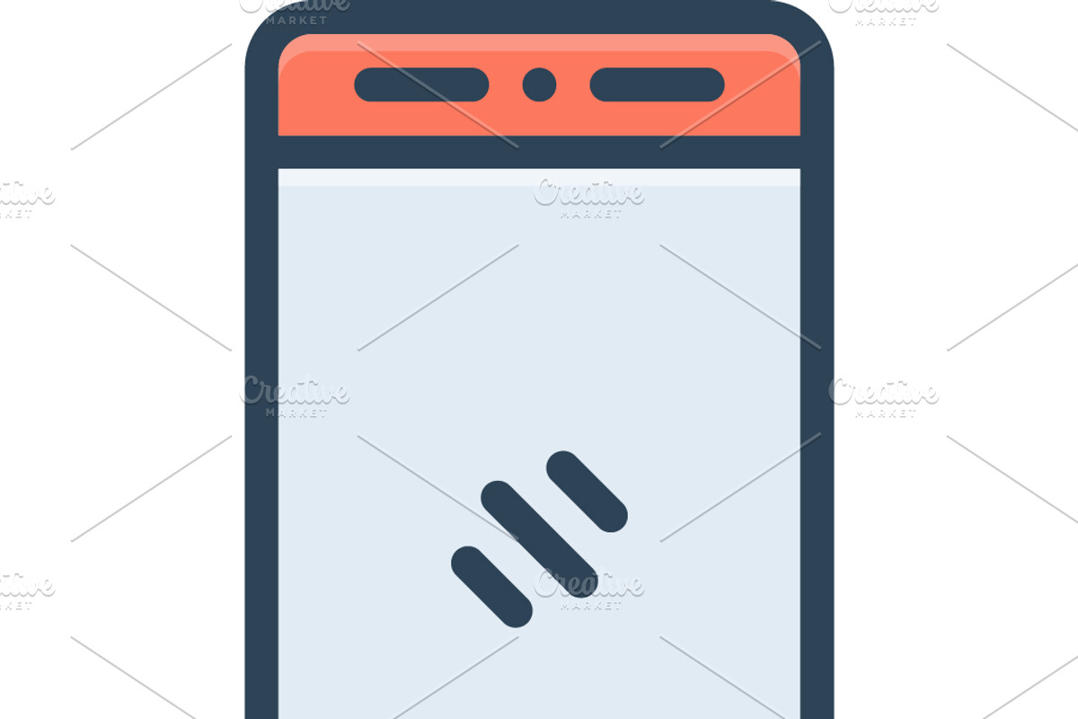 Phone mobile cell phone color icon, a Duotone Icon by Creative priyanka