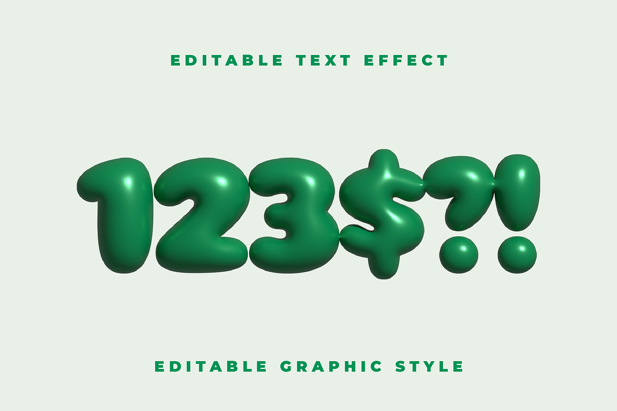 Inflated Ballon Text Effect, a Templates & Theme by studiogstock (Photo 3 of 3)