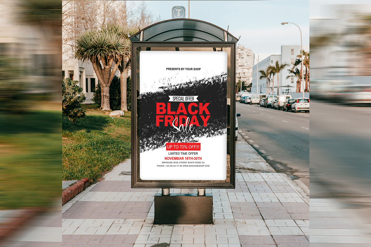 Vintage Black Friday Sale Flyer, a Flyer Template by Madhabi Studio (Photo 6 of 6)