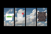 Big White Clouds, a Background Graphic by MarkSupply (Thumbnail 3 of 4)