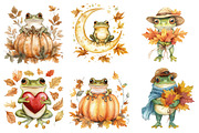 Autumn Frog Sublimation Clipart, an Illustration by CitraGraphics (Thumbnail 3 of 6)