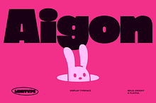 Aigon - Bold Display Font
