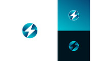 Lightning Power Circular Logo, a Branding & Logo Template by ika trisiana (Thumbnail 1 of 2)