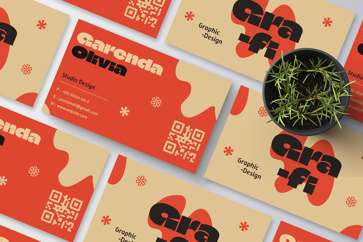 Designer Graphic Business Card, a Business Card Template by Annora Studio (Photo 4 of 6)