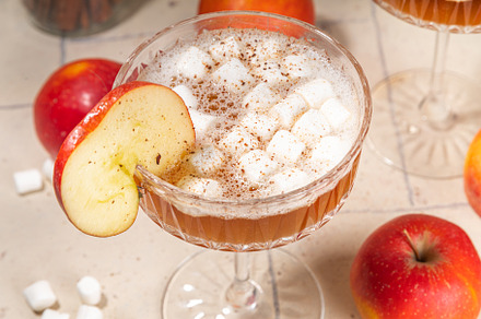 Apple cider marshmallow cocktail, a Food & Drink Photo by Rimma