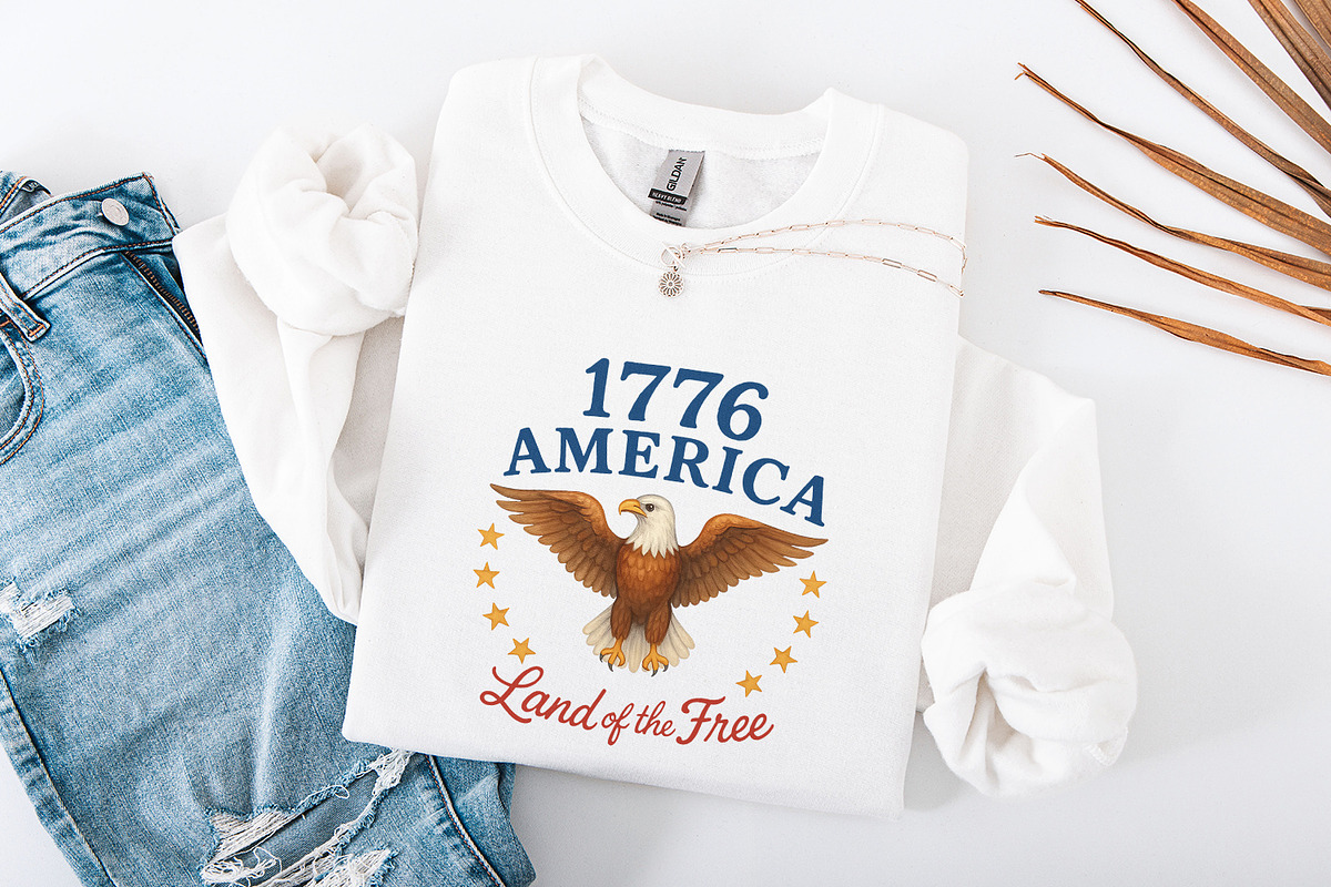 1776 America, Patriotic Design, 4th, an Illustration by SharpMarketplace (Photo 3 of 9)