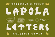 Lapola Letters, a Symbol Font by Fontcamp Type Foundry (Thumbnail 1 of 11)