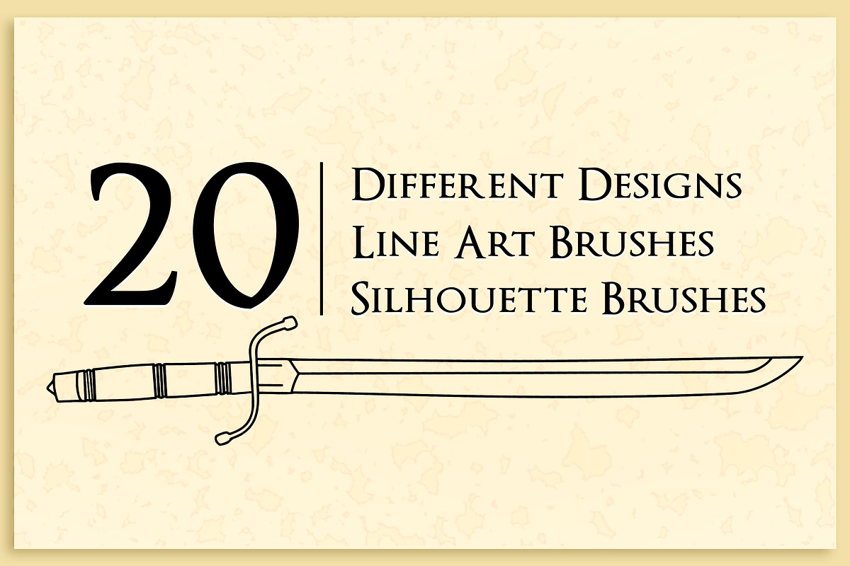 40 Procreate Sword Stamp Brushes, a Brush Add-On by BrushBoy (Photo 2 of 4)