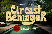 Circost Bemagor Modern Retro Groovy, a Serif Font by Maulana Creative (Thumbnail 1 of 7)