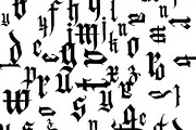 Gothic letters - 10, a Blackletter Font by GeekClick (Thumbnail 19 of 26)