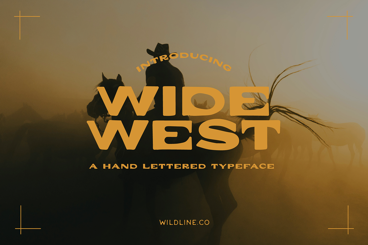 Wide West | A Hand Lettered Typeface, a Handwritten Font by Wildline.Co (Photo 5 of 5)