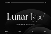 Lunar Type - Family Serif Font
