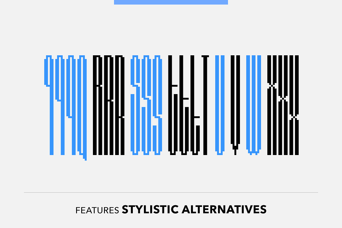 Incline - Pixel Font, a Font by SelfBuild Type