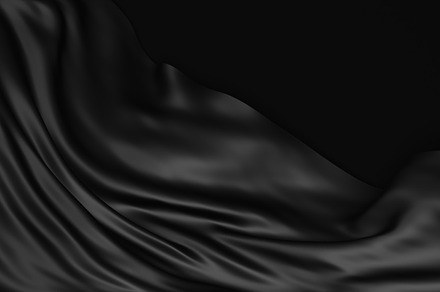 Black fabric on black  background