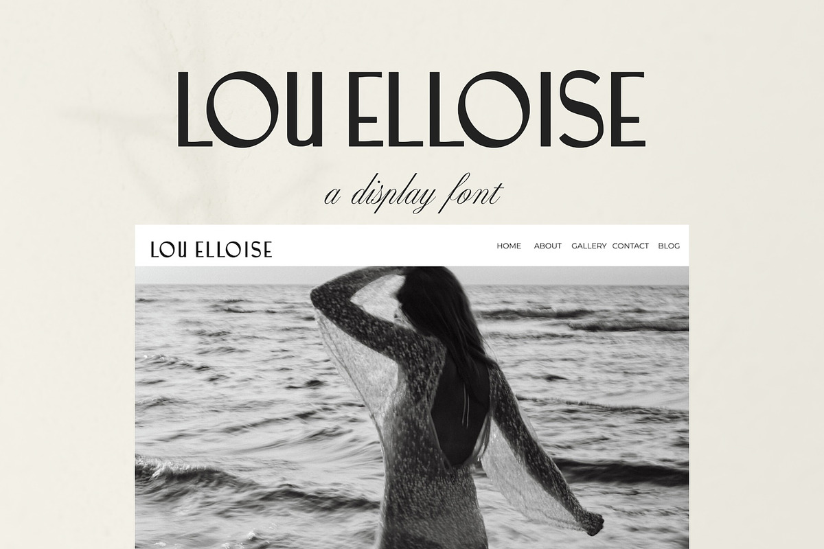 LOU ELLOISE Display Font, a Serif Font by Sylt Type (Photo 5 of 11)