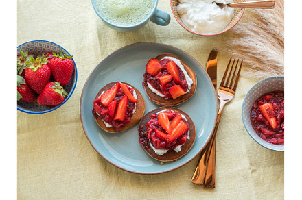 Vegan buckwheat gluten free pancakes, a Food & Drink Photo by Lifemorning