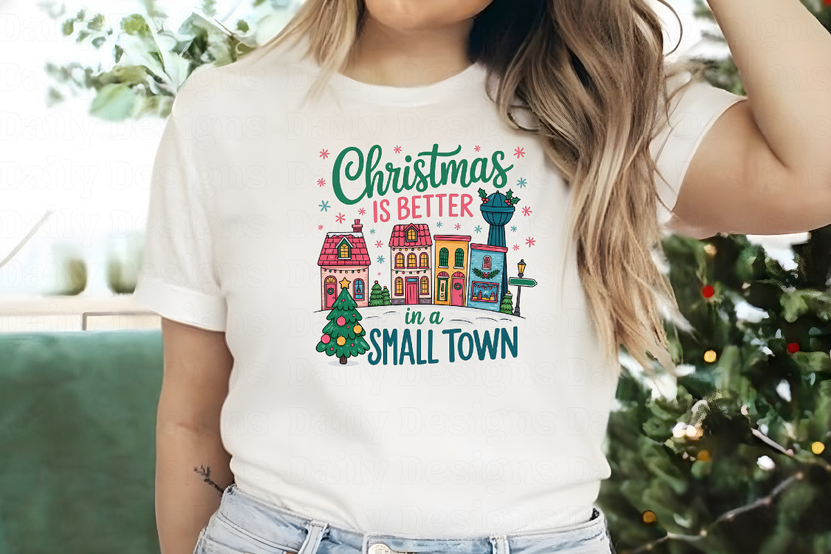 Small Town Christmas png, an Illustration by Daily.Designs (Photo 3 of 5)