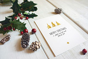 Christmas card Mockup, a Print Template by Amris (Thumbnail 2 of 6)