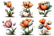 Whimsical Spring Tulip Flower Clipar, an Illustration by Daily.Designs (Thumbnail 7 of 8)