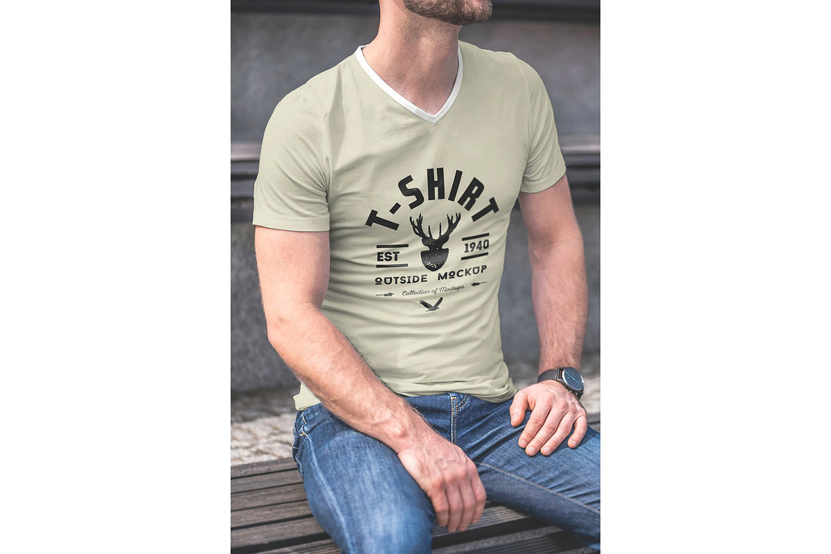 T-Shirt Mockup, a Shirt Mockup by DesignRushMarket (Photo 6 of 11)