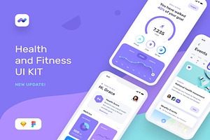 Momotaro Health UI Kit, an UI Kit Template by Creative Perspective