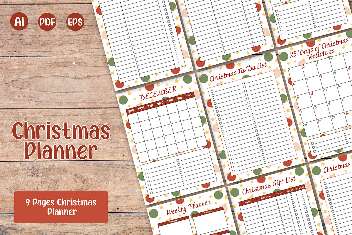 Christmas Planner Printable