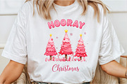 Hooray Christmas Pink Christmas Tree, an Illustration by DreamCafeArt (Thumbnail 4 of 6)
