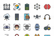50 Technology Filled Line Icons, an Icon by IconBunny (Thumbnail 2 of 2)