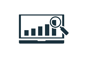 Magnifying glass analyzing growing, a Finance Illustration by Aimagenarium@gmail.com